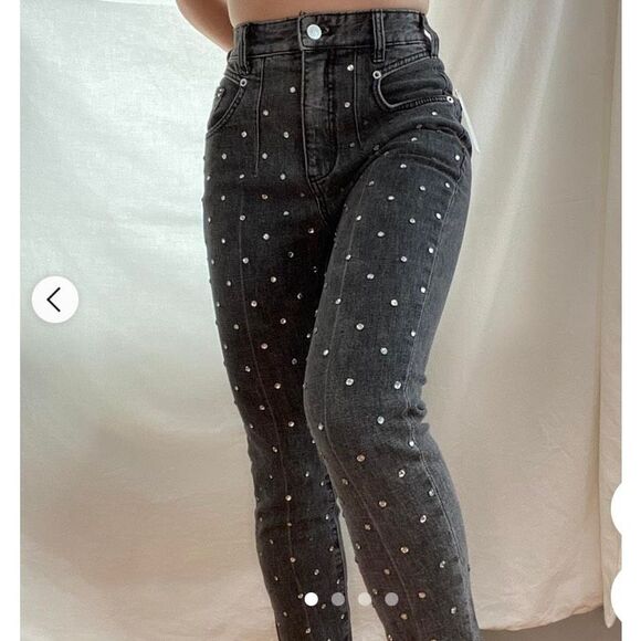 🚨Final Sale Anthropologie Pilcro Studd Ultra High Rise Straight Leg Jeans 27 P - Picture 1 of 12